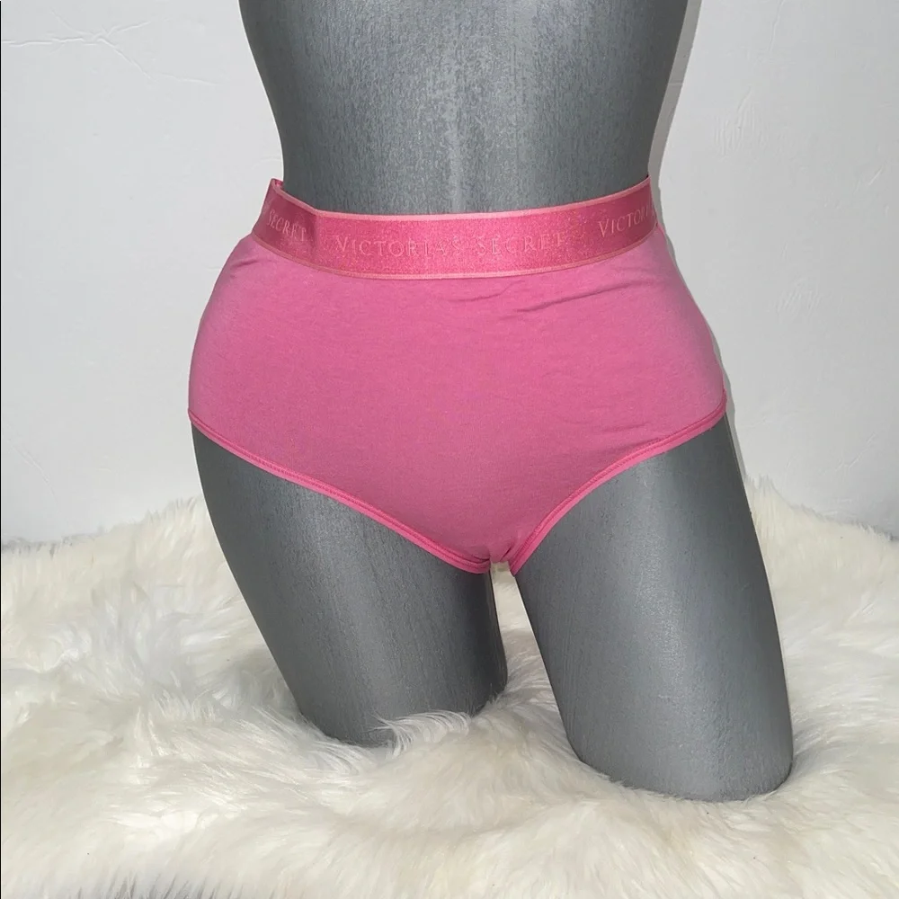 Victoria’s Secret Logo Cotton Modern Brief Panty Underwear. NWT
